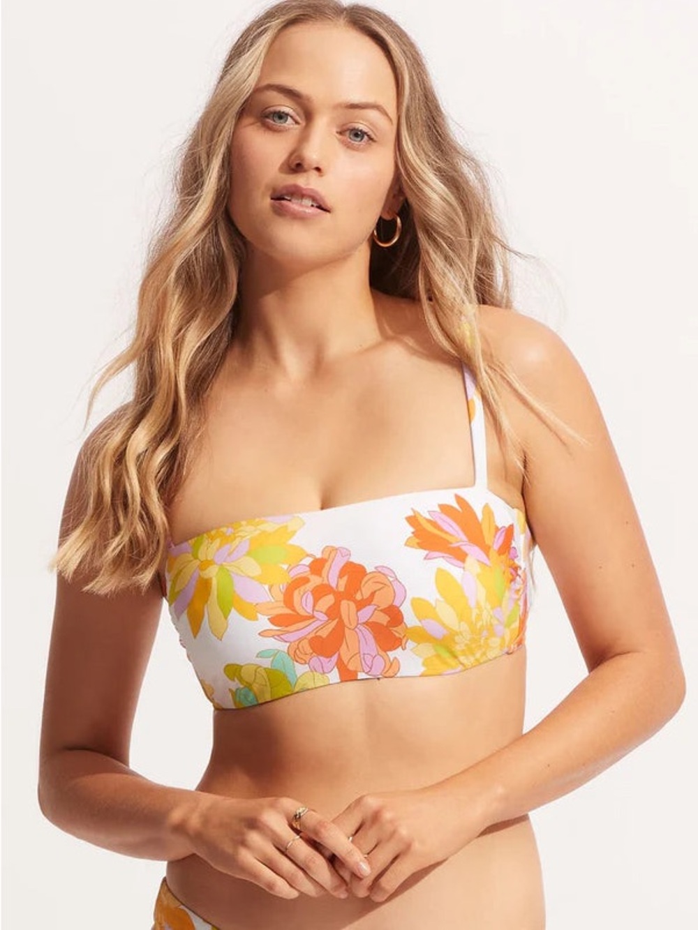 Seafolly Palm Springs Floral Bandeau Bikini